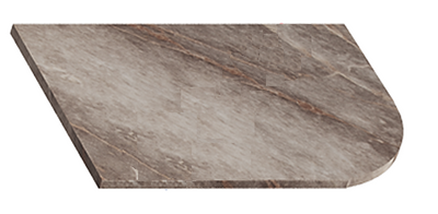 Стільниця мармур глянець (зі зрізаним кутом), 38