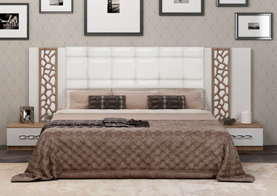 Двоспальне ліжко "Селеста" (сонома/білий) без каркасу, 160х200